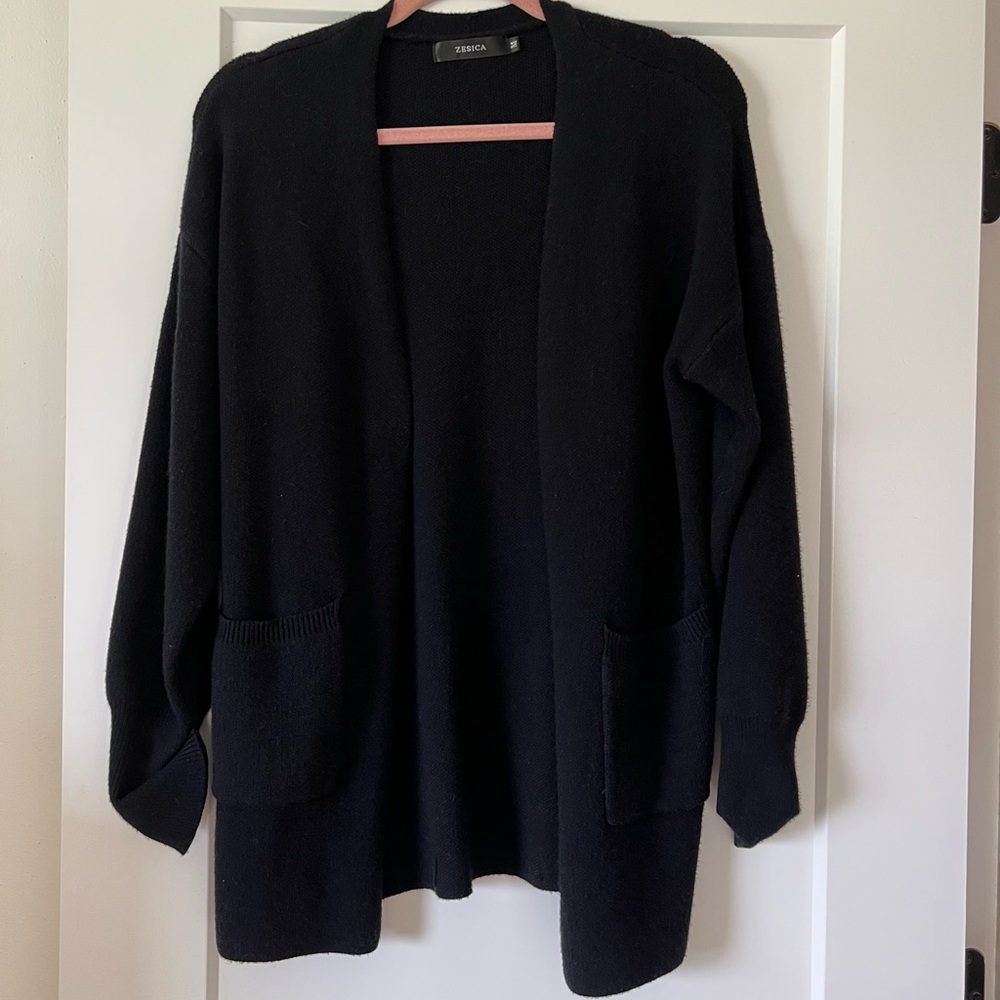 Black Sweater Cardigan